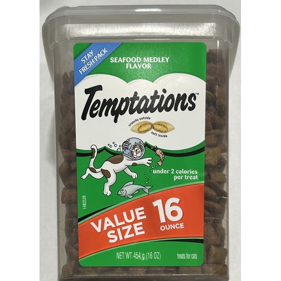 Temptations Seafood Medley Cat Treat 16 oz (Pack of 10)