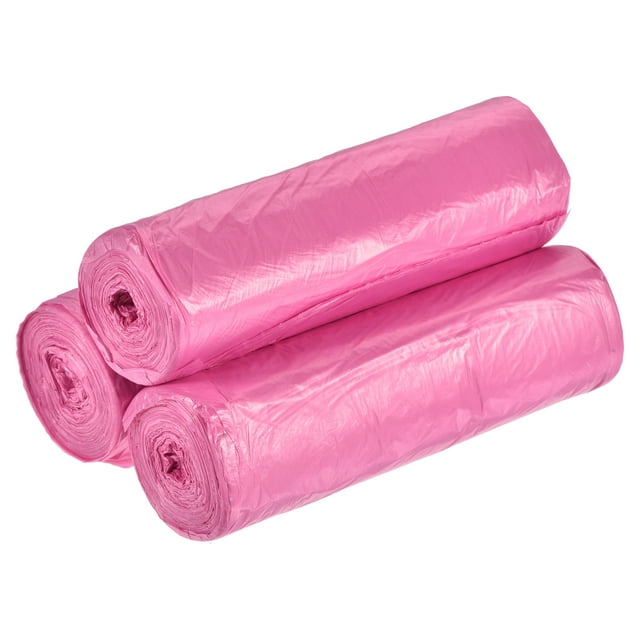 Unique Bargains Sacs à Déchets Petits de 2 à 4 Gallons Doublures de Corbeille à Déchets Rouges, 60 Unités / 3 Rouleaux