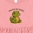 thumbnail image 4 of Inktastic Snappy but Sweet Cute Alligator Girls Baby Dress, 4 of 5