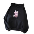 thumbnail image 1 of Suéter de manga larga informal con estampado de fresa suelto bonito para mujer Pompotops gfhjh24095, 1 of 3