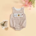 thumbnail image 2 of Rotm Baby Girl Outfits Clothes for Baby Girls' Popover Bodysuit Dress and Headband Set Khaki,0-3 Months, 2 of 6