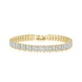 thumbnail image 2 of enjoywould Women Bracelet Colorful Cubic Zirconia Jewelry Rectangular Rhinestones Bracelet Birthday Gift, 2 of 5