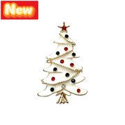 STPToys Christmas Enamel Brooch Pin Assorted Christmas Tree Holiday Badge For Coat Sweater Bag Hat Jewelry Accessory Decor
