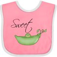 thumbnail image 3 of Inktastic Sweet Pea Girls Baby Bib, 3 of 4