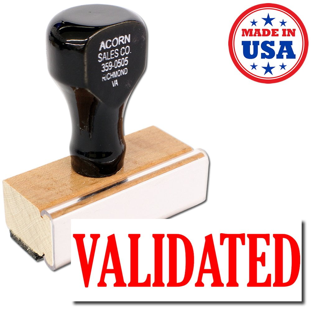 Validated Rubber Stamp