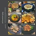 thumbnail image 3 of 24cm Round Iron Non-Stick Grill Plate - Portable Stove-Top Barbecue Pan for Outdoor Camping, Picnics & Indoor Use - Universal Compatibility with Most Stoves/Grills - Durable, Easy to Clean, 3 of 6