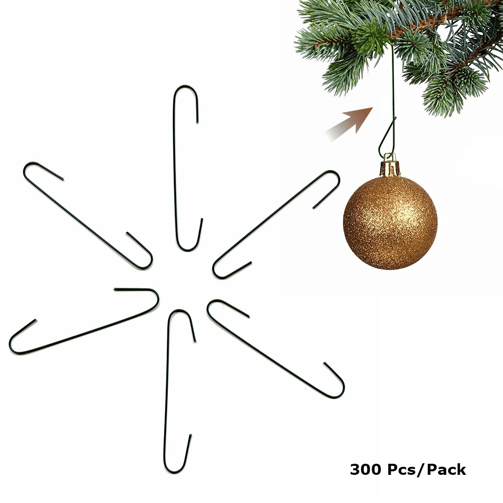 Christmas Tree Ornament Hooks Decoration Hooks 300pcs Pack