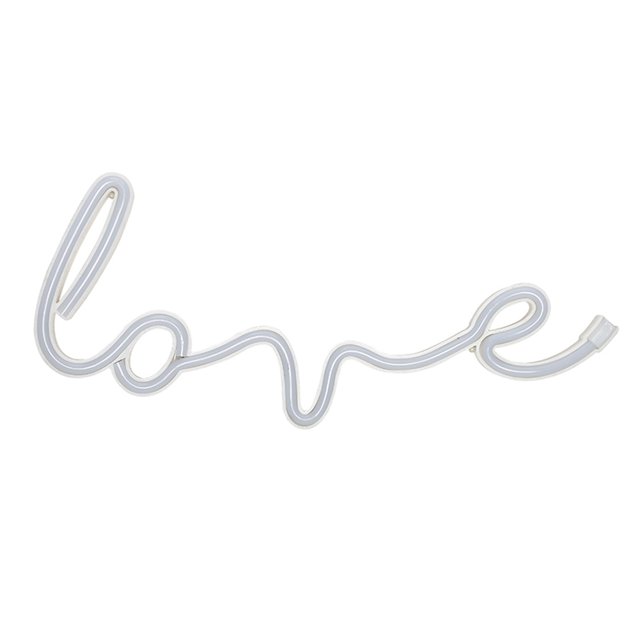 Lámpara LOVE Sign LED Luz de neón USB / de decoración de fiesta en casa alimentada por batería (Rojo) Ehuebsd Para estrenar