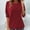 Red, variant on UANWENN Spring and Autumn Long Sleeve Shirt for Women New Large Size Loose Top That Appears and Versatile As An Undershirt plus Size Womens Shirts plus Size Tunic 3 4 Sleeve Plain plus Size Workout