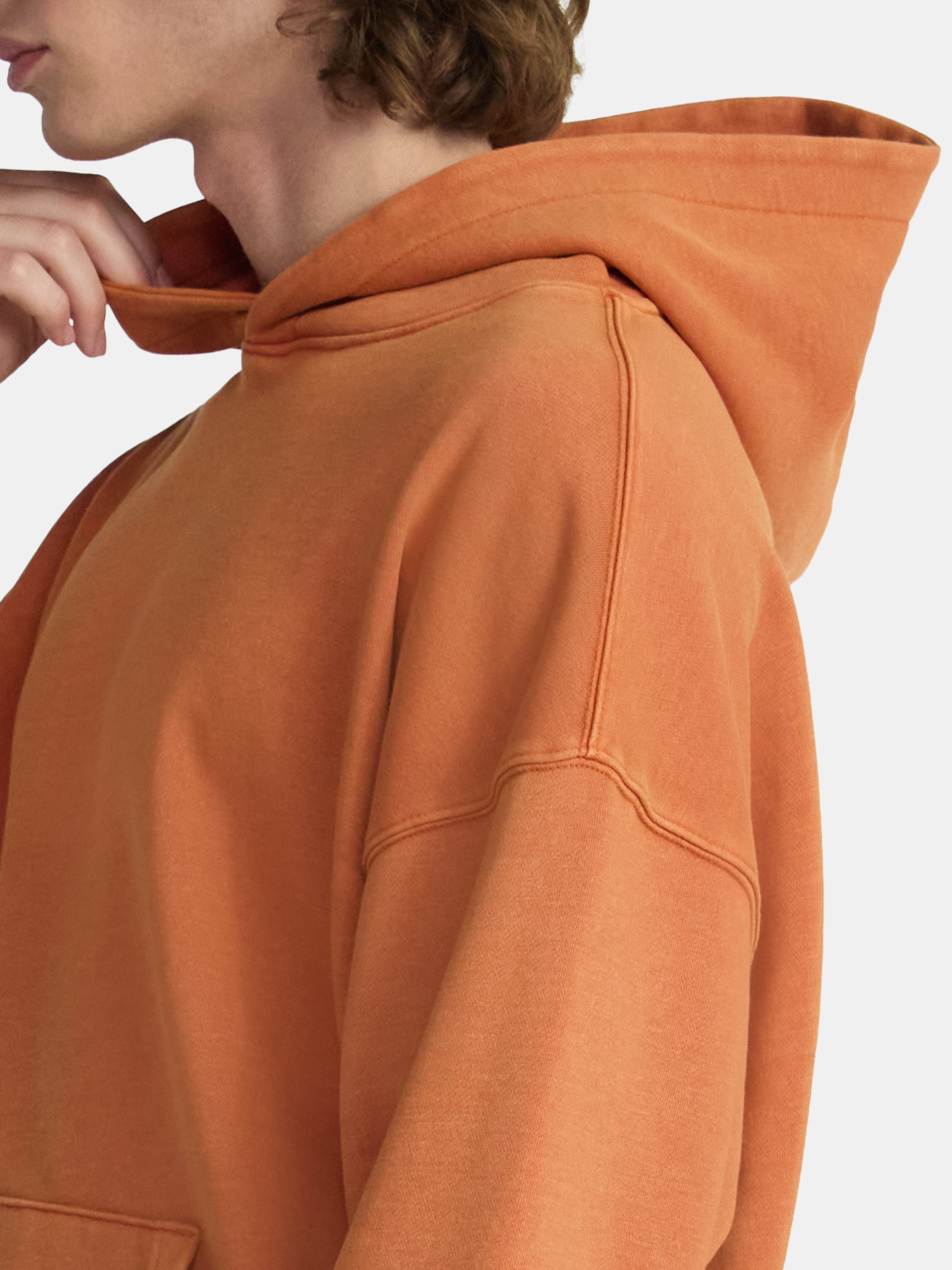 No Boundaries Oversized Hoodie with Long Sleeves, Men's & Big Men's