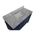 thumbnail image 5 of Hailey 48" Bathroom Vanity with Royal Blue Cabinet and Carrara Marble Top, 5 of 6