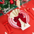thumbnail image 4 of 10Pcs Bow Napkin Ring under $5! Bzdzmqm Christmas Bow Napkin Ring, Red Green Napkin Holder, Festive Table Decor, Holiday Dinnerware, Christmas Table Setting, Party Napkin Clip, 4 of 6
