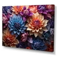 thumbnail image 2 of Designart "Dahlia landscape Vibrant Composition I" Floral Canvas Print, 2 of 5