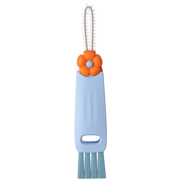 Pétalo Tres en Cepillo para Cubrir Tazas Cepillo Limpieza Espacios Multifunción para Biberón para La Boca para Cepillar Artefacto (azul Cielo) (azul Cielo)