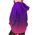 thumbnail image 3 of Baby Days YLSDY Cute Hoodies for Teen Girls Trendy Preppy Hooded Sweatshirts Oversized Long Sleeve Shirts Gradient Clothes for Girls Purple 4 Years, 3 of 6