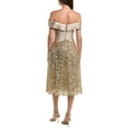 thumbnail image 2 of Theia womens  Brandy Sequin Cocktail Dress, 0, Gold, 2 of 4