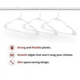 thumbnail image 6 of White Plastic Hangers, Clothes Hangers Perfect for Everyday Standard Use, Clothing (White, 20 Pack), 6 of 6
