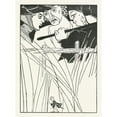 thumbnail image 3 of Jean de Bosschère 11x14 Black Modern Framed Museum Art Print Titled - They Went to Reap the Corn in the Field Where I Lay (1920), 3 of 5