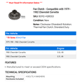 thumbnail image 2 of Fan Clutch - Compatible with 1979 - 1982 Chevy Corvette 1980 1981, 2 of 2