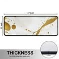 thumbnail image 5 of Kitchen Rugs Sets Of 2,White Gold Marble Pattern Anti Fatigue Kitchen Mat Rugs Non Slip Washable,Decorative Kitchen Floor Mats for Kitchen,Sink,Laundry,17"x47"+17"x47", 5 of 5