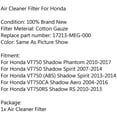 thumbnail image 5 of Air Filter Cleaner For VT750 Shadow Spirit 07-14 Phantom VT750CA Aero RS, 5 of 5