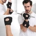 thumbnail image 4 of Half finger sports gloves weight lifting fitness gloves outdoor  breathable shock absorption workout gym gloves  Fingerless Full Palm Protection Weight Lifting Gloves for Gym Cycling Exercise Fitness, 4 of 7