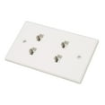 thumbnail image 6 of 4,Port Cat6 Wall Plate, Space Saving Ethernet Network Connection For Home  Office, 6 of 6