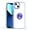 Purple, variant on Clear Ring Case Compatible with Apple iPhone 11 (6.1") Slim Transparent Shockproof Hybrid Chromed with Magnetic Ring Stand Holder Cover [ Purple ]