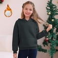 thumbnail image 2 of Ruyang Boys Girls Cute Trendy Hoodies Kids Plain Fall Winter Fleece Hooded Sweatshirts Long Sleeve Pullover Hoodie Pocket, 2 of 9