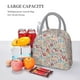 thumbnail image 5 of Balery Trendy Floral Design Bolsa de Almuerzo para Mujeres, Caja de Almuerzo, Bolsa de Almuerzo Pequeña Impermeable, Tote de Almuerzo Reutilizable con Gran Capacidad, 5 of 6