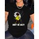 thumbnail image 1 of Graphic & Slogan Print Crew Neck T-Shirt, Casual Short Sleeve Top For Spring & Summer, Women's Clothing Tee For Adult, Men, Women, Teen, Teenager, Adolescent, Youth, 1 of 6