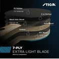 thumbnail image 3 of STIGA Pro Carbon Performance-Level Table Tennis Racket with Carbon Technology for Tournament Play - Red and Blue Colors, 3 of 6