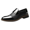 thumbnail image 5 of Dakaela Men's Dress Shoes Uniform Business Slip on Oxfords Formal Classic Wedding Casual Work Shoes, 5 of 6