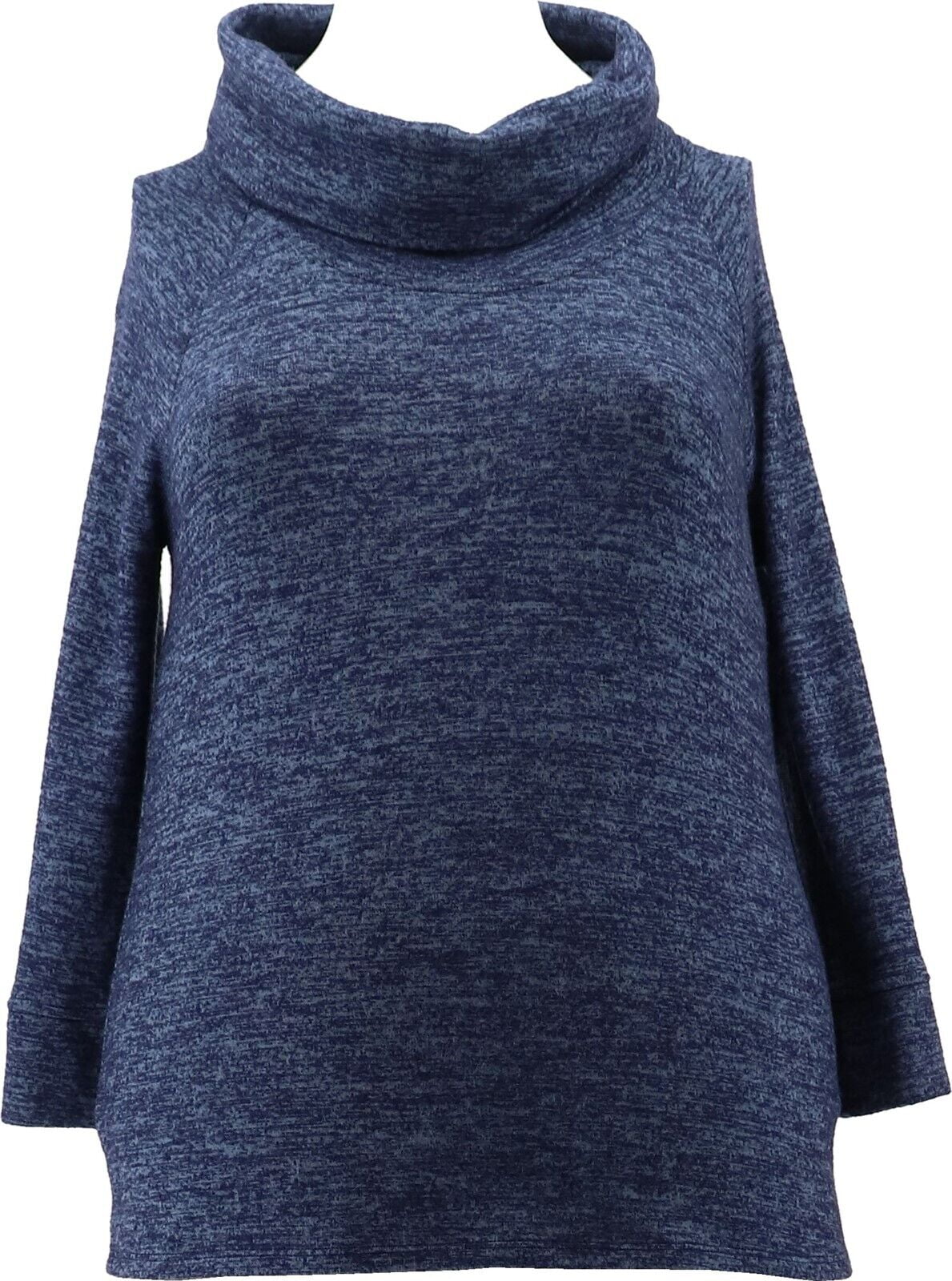 cable and gauge cowl neck sweater