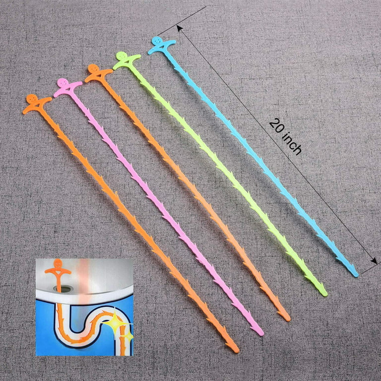 Drain Snakes Hair Grabber, Drain Clog Remover, 5pack Premium Plastic, Drain  Augers, Cleaning Tools for Bathroom Drain, Kitchen Sink, Toilet Drain