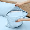 thumbnail image 4 of HNB Store 600TC Toodler Pillow cases | Egyptian Cotton Pillow Case | Toodler 12x16 Inch | 2 Pcs Pillow Cover | Light Blue, 4 of 6