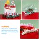 thumbnail image 4 of 4 piezas de Navidad mini trenes de tren ornamentos de plástico de plástico juguetes de tren en miniatura para niños, 4 of 6