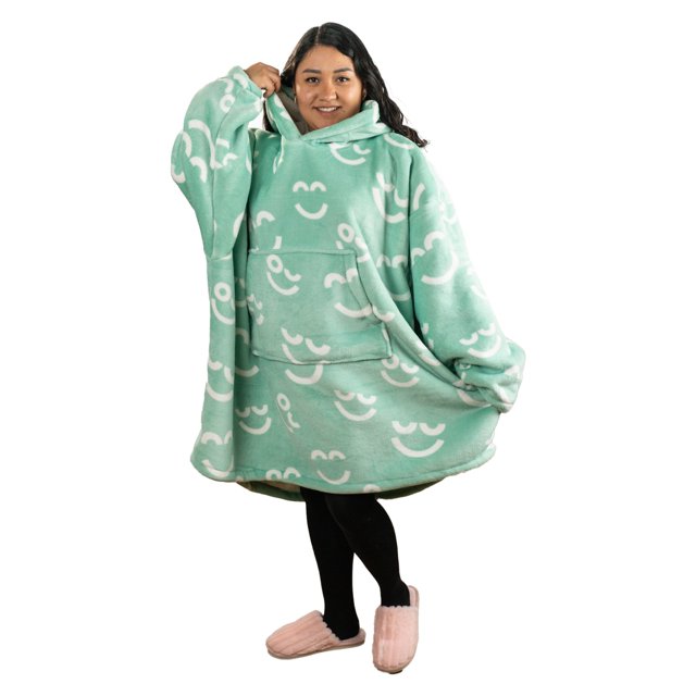 Sudadera Cobija Polar con Capucha Adulto Unitalla Verde