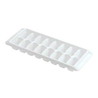 Rubbermaid 6013371 Plastic & Silicone Ice Tray, Red & White