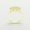 thumbnail image 2 of LBG British Made 10k Yellow Gold Synthetic Cubic Zirconia Womens Anniversary Ring - 33 size options - Size 6.5, 2 of 6