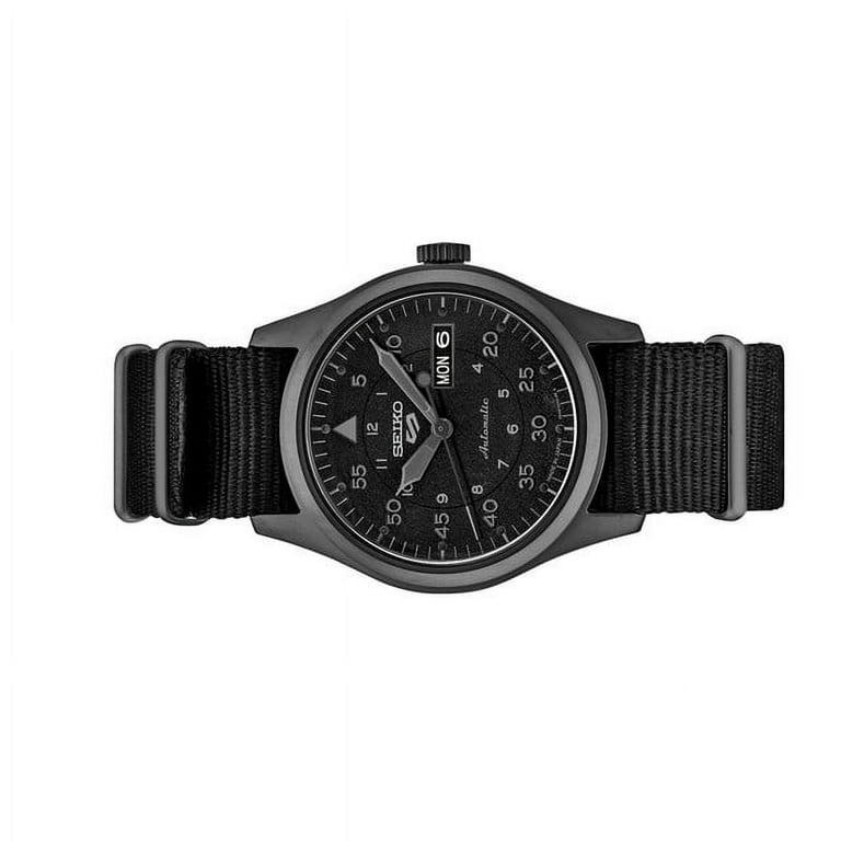 Seiko 5 Sports Field Watch in Stealth Black on Nylon Strap Seiko 5 Sports Field Watch in Stealth Black on Nylon Strap