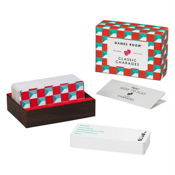 Games Room Classic Charades Teen Card Games, Cardboard