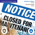 thumbnail image 5 of Closed For Maintenance Sign, OSHA Notice Sign,, 5 of 8