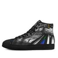 thumbnail image 3 of Jesus Christian Rainbow Thin Line High Top Canvas Shoes Sneakers Black Size 11, 3 of 7