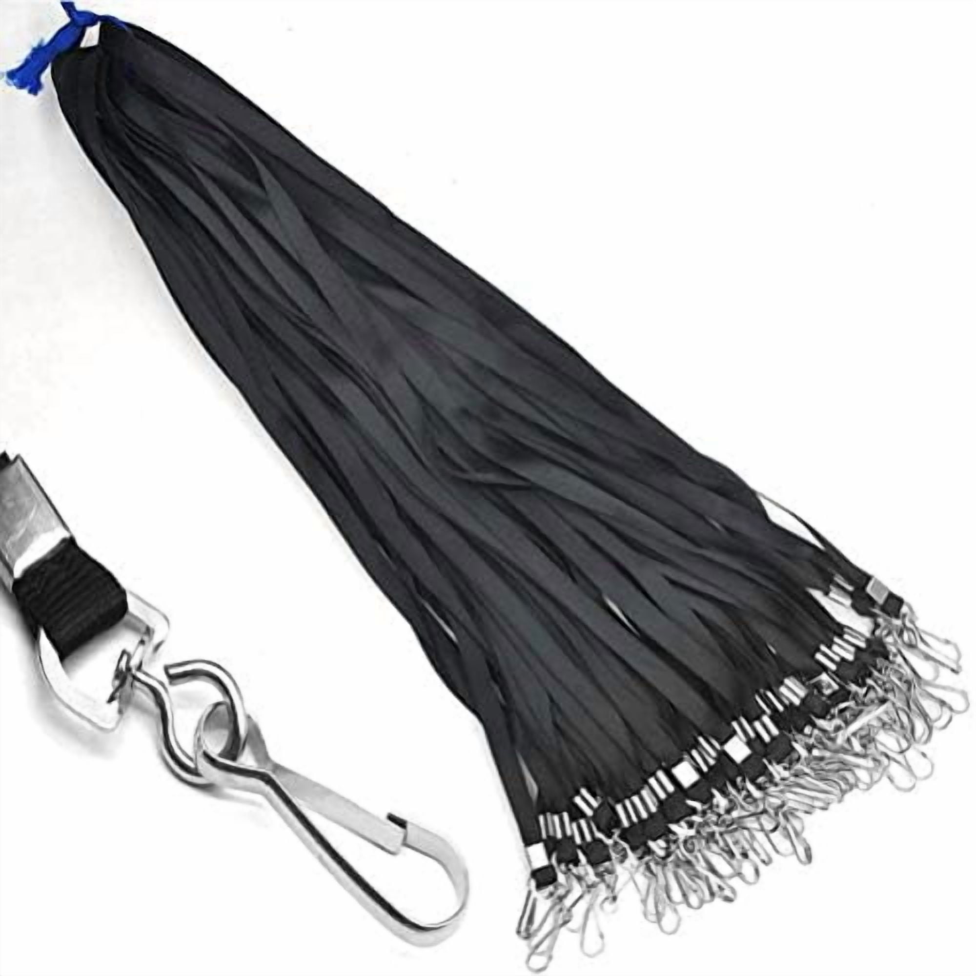 Lanyards 100 Pcs Lanyard for Id Badges Flat Lanyard with Badge Clip J-Hook