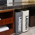 thumbnail image 3 of CNKOO Big Clearance! New Rolling Laundry Basket Collapsible  Laundry Hamper Tall Slim Laundry Hamper with Washable & Breathable Mesh Liner Waterproof & Dustproof Laundry Cart on Wheels, 3 of 6