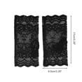 thumbnail image 3 of Unique Bargains 1 Pair Sunblock Fingerless Gloves Floral Thin Sun Block Driving Gloves for Women Black, 3 of 5
