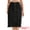 Black, variant on Women's Denim Raw Hem Button Down Pencil Skirts X-Large Deep Blue