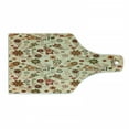 thumbnail image 1 of Paisley Cutting Board, Floral Design with Spring Motifs and Paisley Elements Oriental in Design, Decorative Tempered Glass Cutting and Serving Board, Wine Bottle Shape, Multicolor, by Ambesonne, 1 of 1