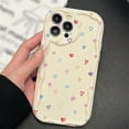 thumbnail image 4 of Love Heart 3D Wavy Curved Edge Soft Phone Case for Iphone 15 Pro Max 11 12 13 14 Pro Max 15 Pro 15 14 Plus 13 Mini XR XS Cover, 4 of 5
